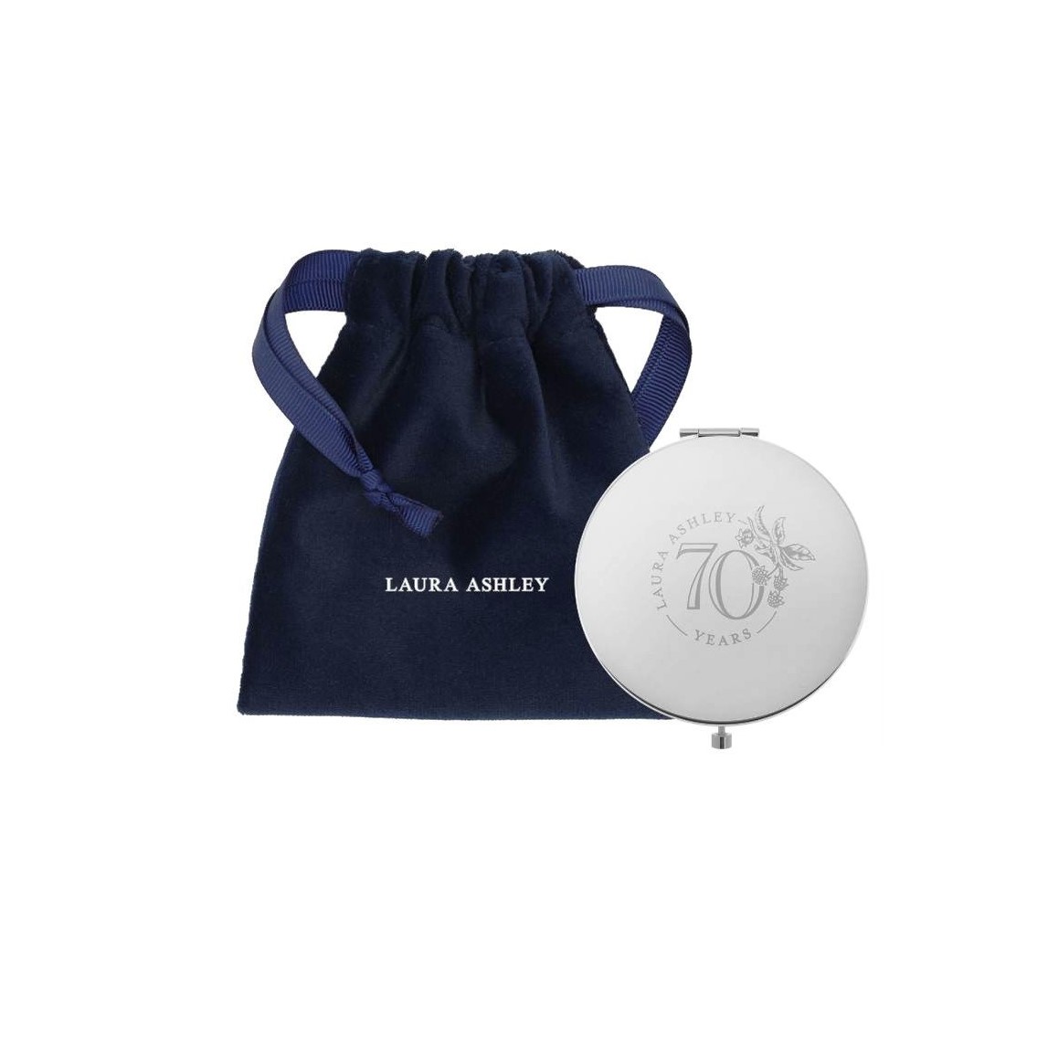 Дзеркальце Anniversary 70th Mirror & Pouch Ø7 cm (Royal Bloom)